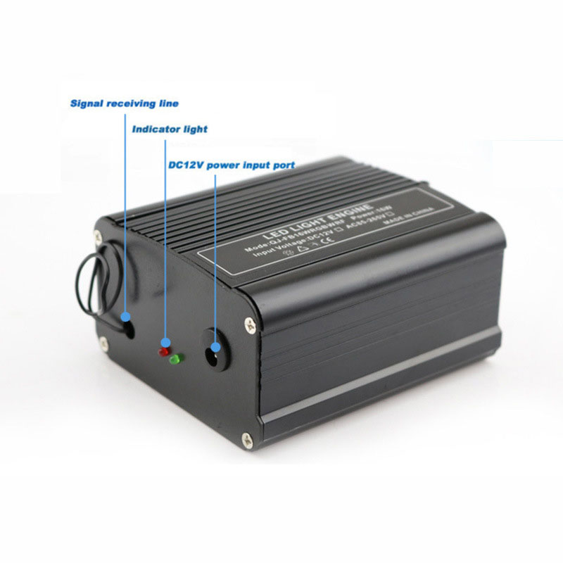 DC12V 16W Bluetooth APP Control RF Remote RGBW LED Fiber Optic Light Illuminator